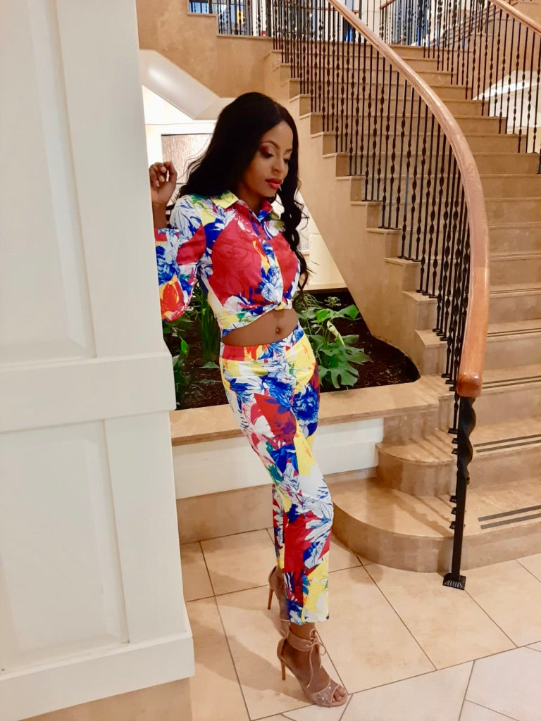BOTANICAL PRINT BLOUSE