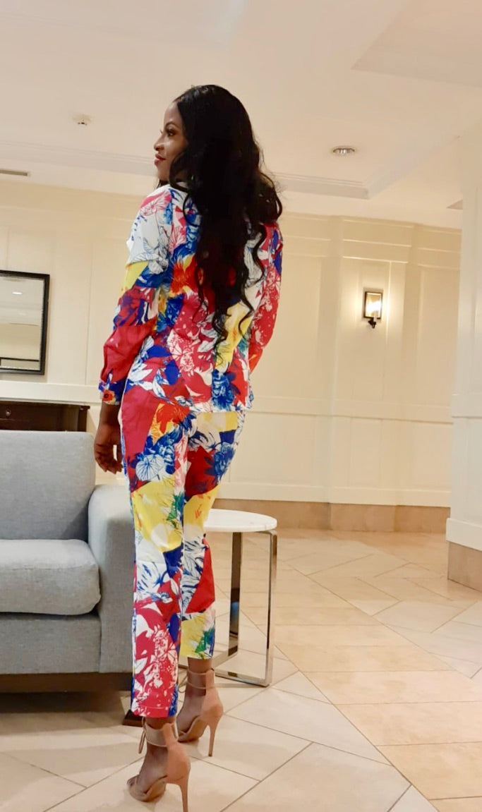 BOTANICAL PRINT BLOUSE