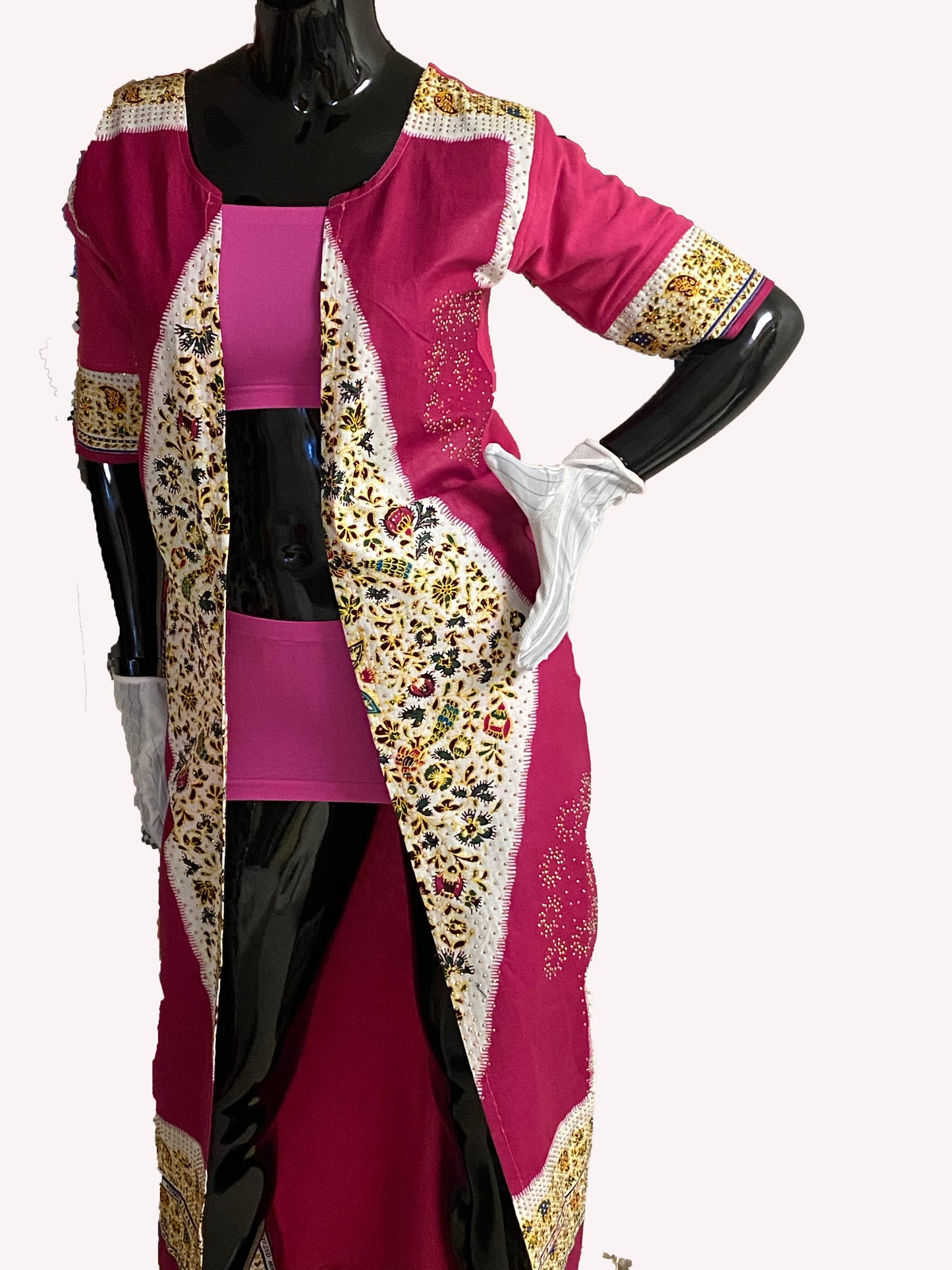 STUDED ANKARA KIMONO