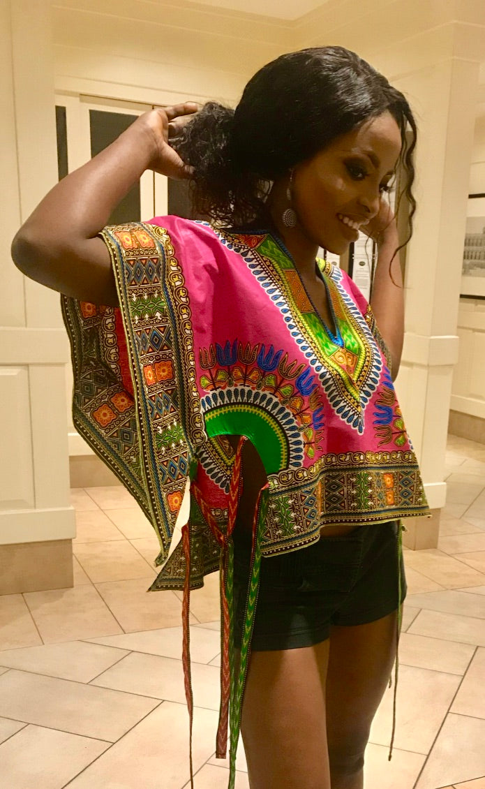 SIDE-TIED-UP CROP TOP