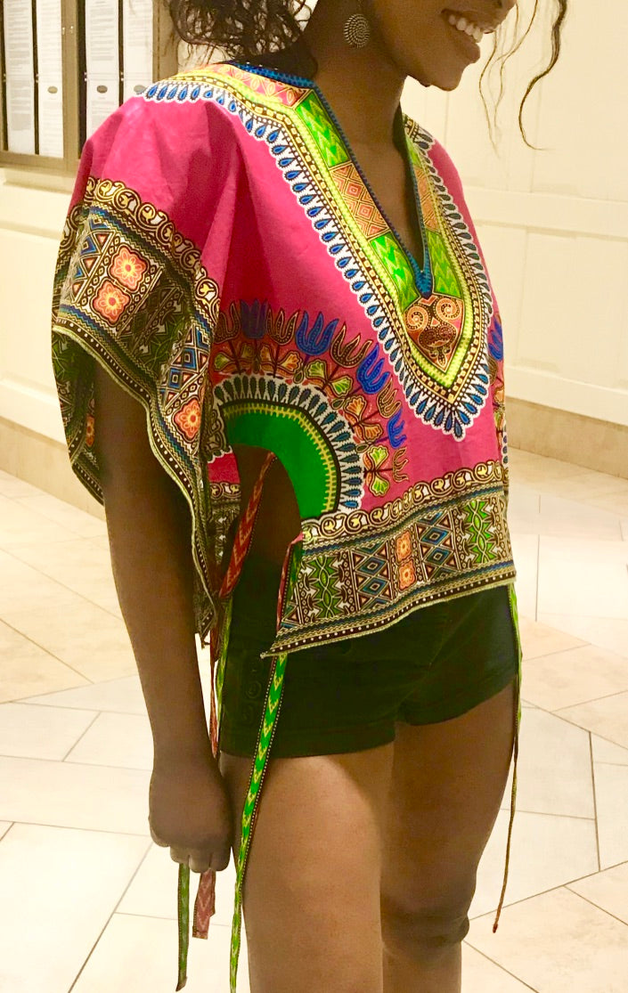 SIDE-TIED-UP CROP TOP
