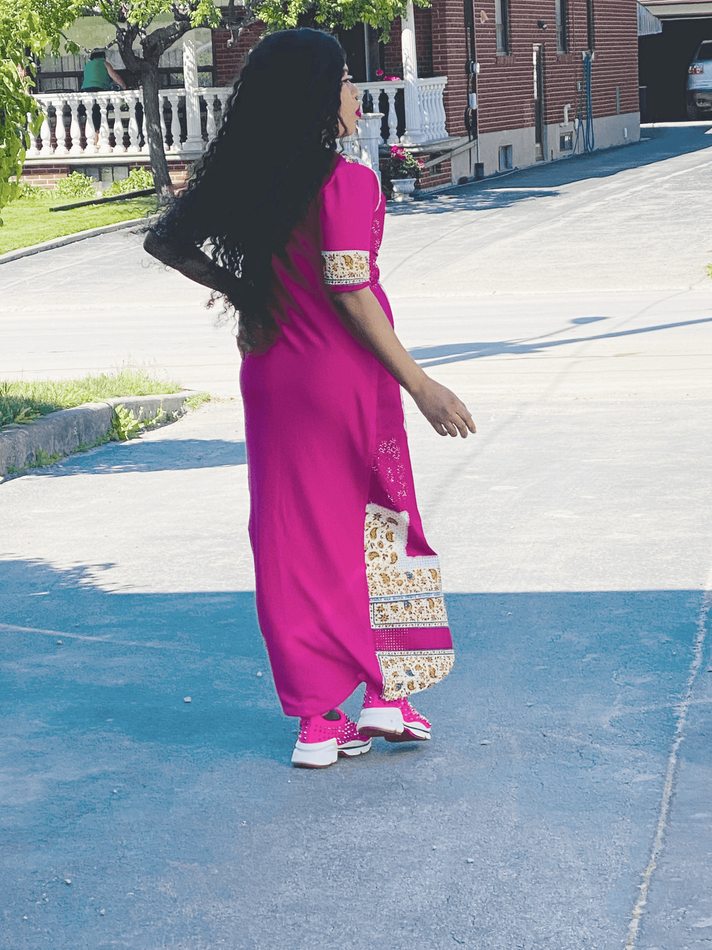 STUDED ANKARA KIMONO