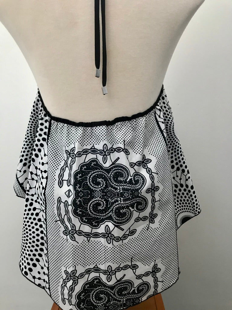 HALTER NECK SPIRAL CROP