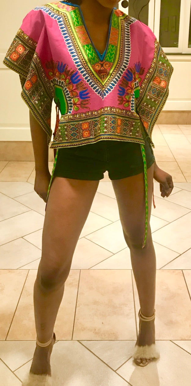 SIDE-TIED-UP CROP TOP