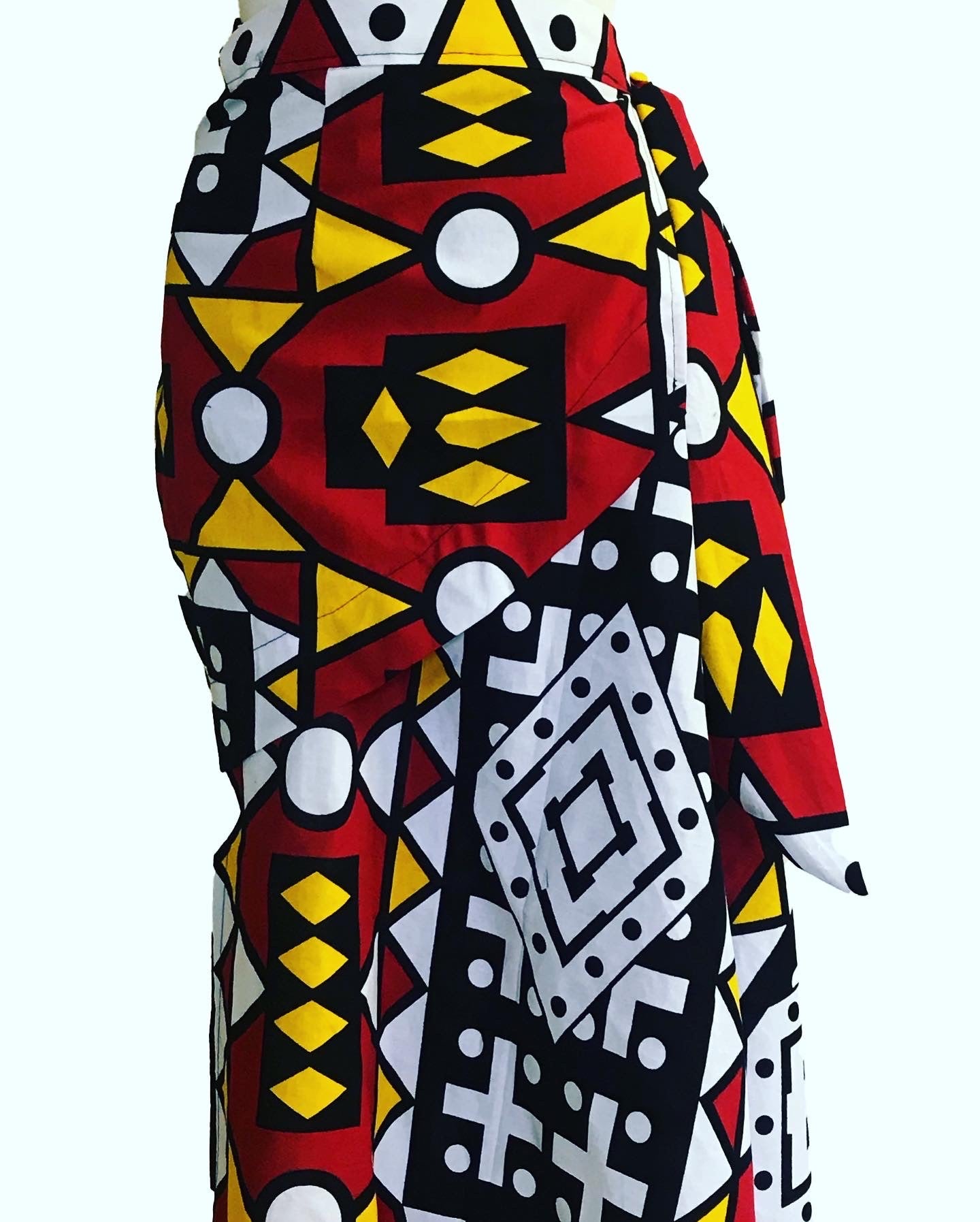SIDED-WRAP MAXI SKIRT