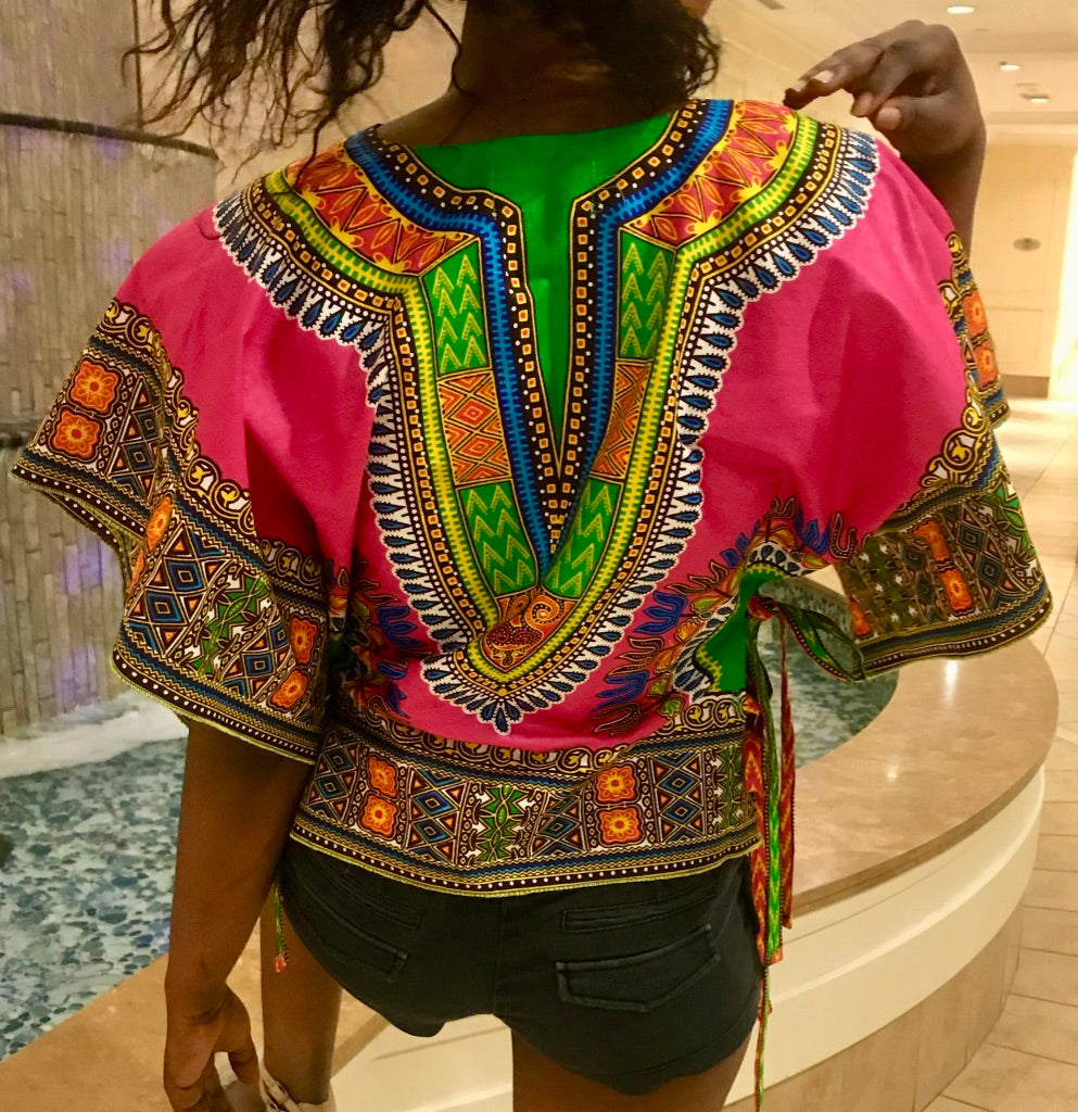 SIDE-TIED-UP CROP TOP