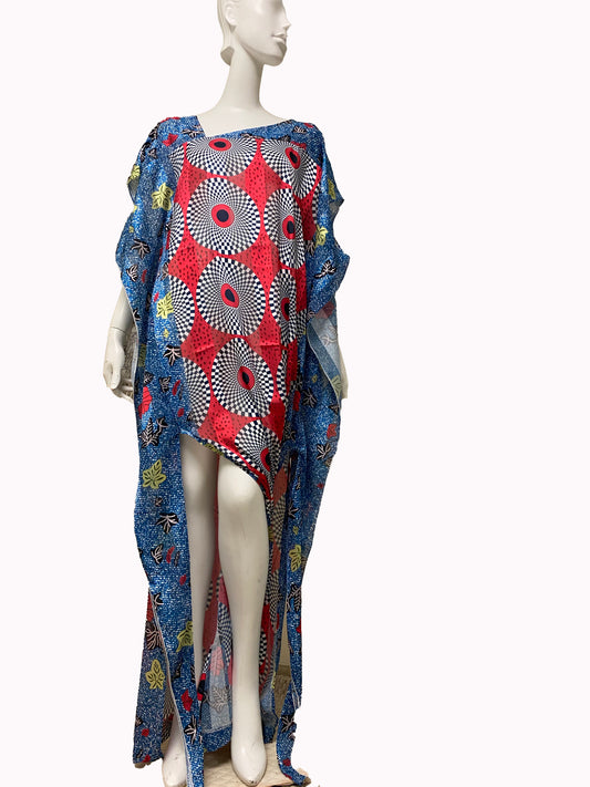 AFRICAN PRINT CHIFFON SASSY BUBU