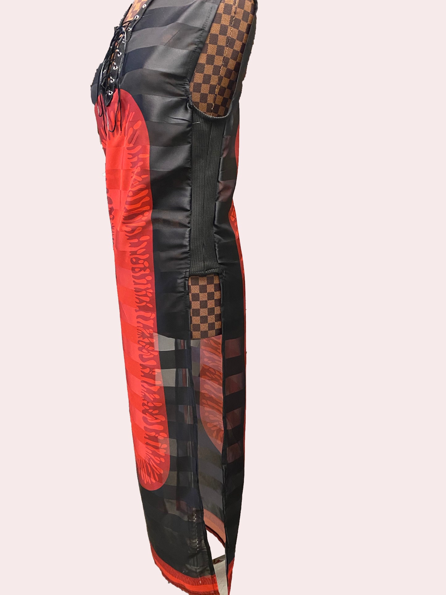 OPEN SIDED STRIPED DRESSTOP