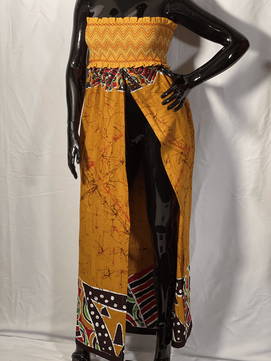 Batic Tube Front Slit Dress