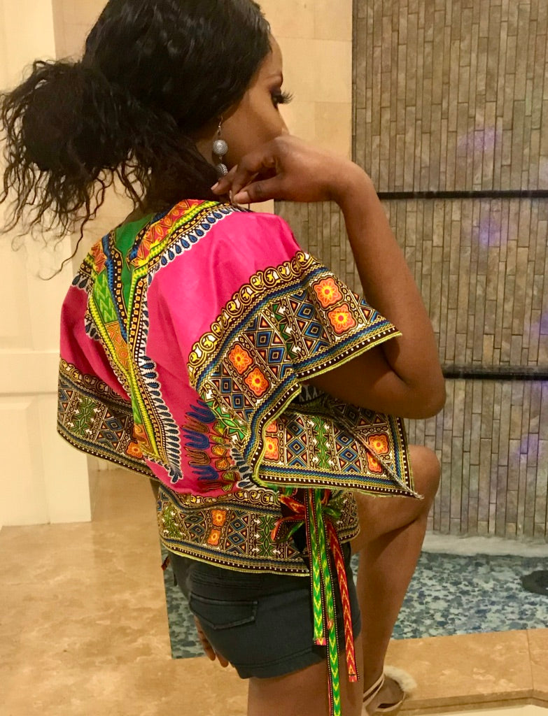 SIDE-TIED-UP CROP TOP